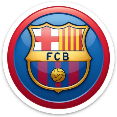 Fc Barcelona logo imoji sticker