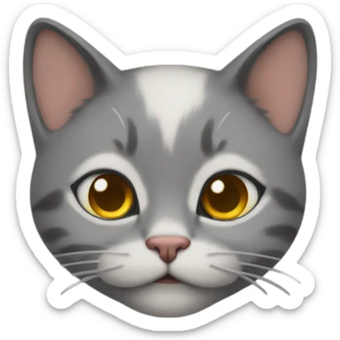 Kitty sighing sticker