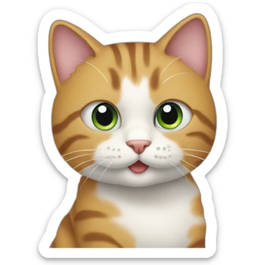 A cat learning how to program sticker