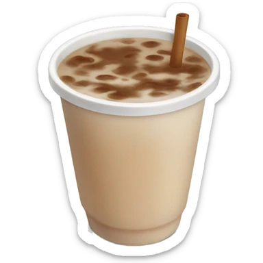 Milk tea sticker