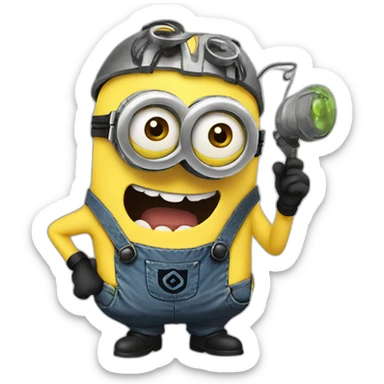 minion-doing-weird-stuff sticker