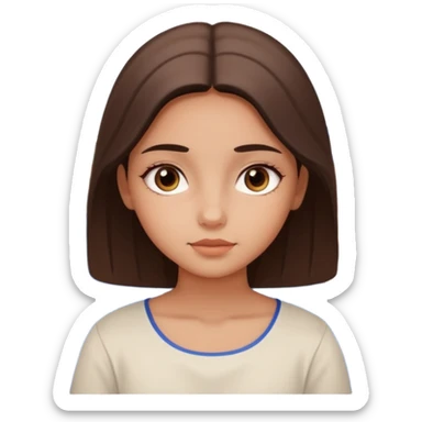 santorini girl face sticker