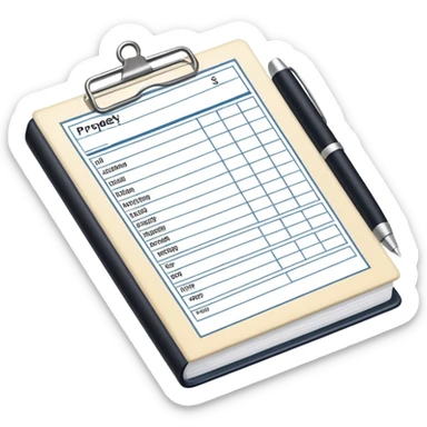 property accounting sticker