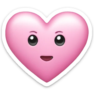 pastele pink heart sticker