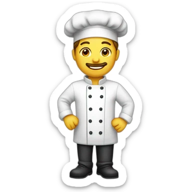 Chef cuisinier. PS cinq sticker
