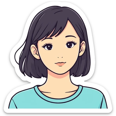 very beautiful girl  sticker