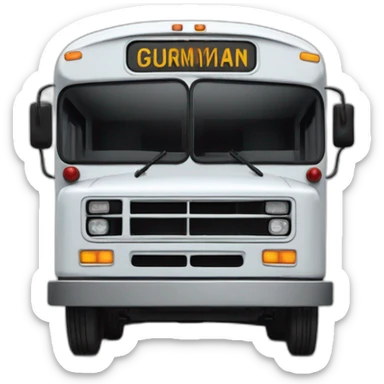 Grumman 870 bus from movie speed sticker