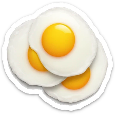 two sunny side up eggs sticker
