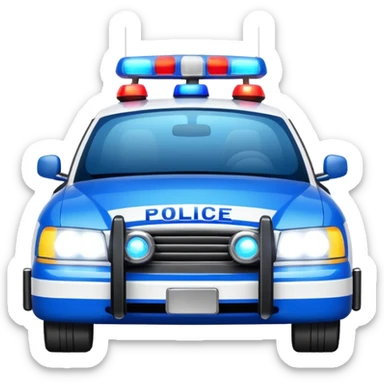 police car sticker