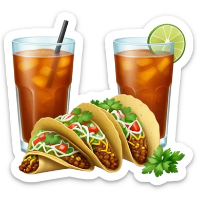 Tacos and drinks  sticker