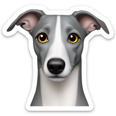 Whippet grey  sticker
