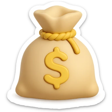 {
  "title": "3D Skeuomorphic Emoji Icon Schema",
  "type": "object",
  "properties": {
    "object": {
      "type": "string",
      "description": "Name of the object to be represented (e.g., 'money bag', 'camera', 'pizza')."
    },
    "style": {
      "type": "string",
      "enum": ["3D skeuomorphic emoji"],
      "description": "Visual style to be used for rendering."
    },
    "materials": {
      "type": "object",
      "properties": {
        "base": {
          "type": "string",
          "description": "Primary material texture, e.g., 'smooth cloth', 'metallic', 'plastic'."
        },
        "details": {
          "type": "array",
          "items": { "type": "string" },
          "description": "Secondary materials or embellishments (e.g., rope, buttons, stitching)."
        }
      }
    },
    "colors": {
      "type": "object",
      "properties": {
        "baseColor": {
          "type": "string",
          "description": "Main color of the object (e.g., '#F5DEB3' for a beige sack)."
        },
        "accentColors": {
          "type": "array",
          "items": { "type": "string" },
          "description": "Accent or highlight colors (e.g., yellow for dollar sign)."
        }
      }
    },
    "lighting": {
      "type": "object",
      "properties": {
        "type": {
          "type": "string",
          "enum": ["soft", "ambient", "studio"],
          "description": "Lighting type used to shade and define volume."
        },
        "shadows": {
          "type": "boolean",
          "description": "Indicates if soft drop shadows are used."
        }
      }
    },
    "geometry": {
      "type": "object",
      "properties": {
        "dimensionality": {
          "type": "string",
          "enum": ["3D"],
          "description": "Indicates that object is rendered in 3D."
        },
        "roundedEdges": {
          "type": "boolean",
          "description": "Indicates if object has smooth, rounded edges."
        }
      }
    },
    "expression": {
      "type": "string",
      "enum": ["playful", "realistic", "friendly"],
      "description": "Overall emotional tone of the icon."
    },
    "background": {
      "type": "string",
      "enum": ["transparent", "white", "gradient"],
      "description": "Background type for the rendered emoji."
    }
  },
  "required": ["object", "style", "materials", "colors", "lighting", "geometry", "expression", "background"]
}

palette sticker