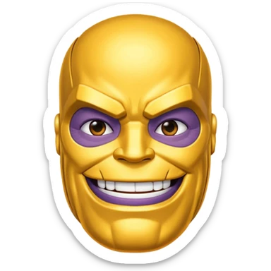 thanos zesty smile sticker