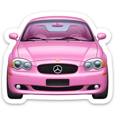 Pink car 2000s sticker