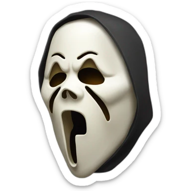 scream (2022) ghostface mask sticker