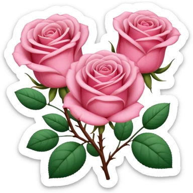 Um buque rosa sticker
