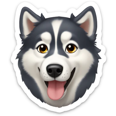 Husky siberiano amarillo y carmelita sticker