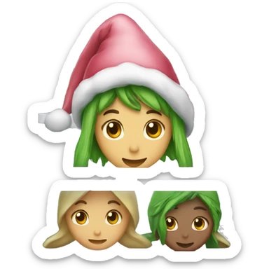 a hood of elves in a refrigerator sticker