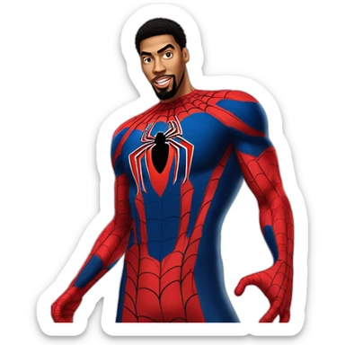 Anthony Davis déguisée en Spiderman  sticker