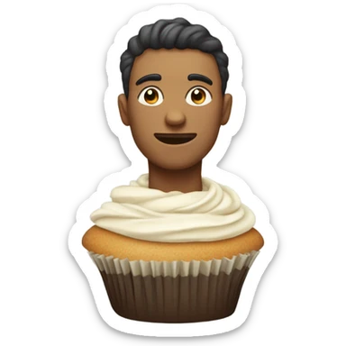 Make a Cupcake shaped human being sticker