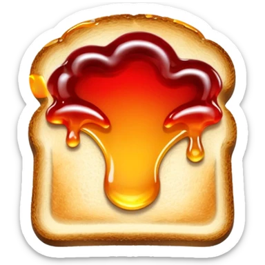 toast with jelly sticker