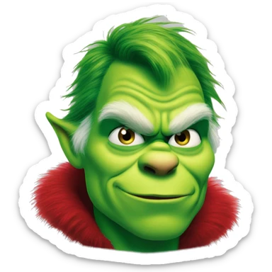 henry cavill as grinch sticker