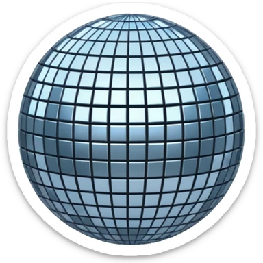 celestial disco ball sticker