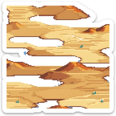 sand dunes in a vast desert sticker