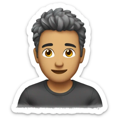 chico jugando video juegos sticker