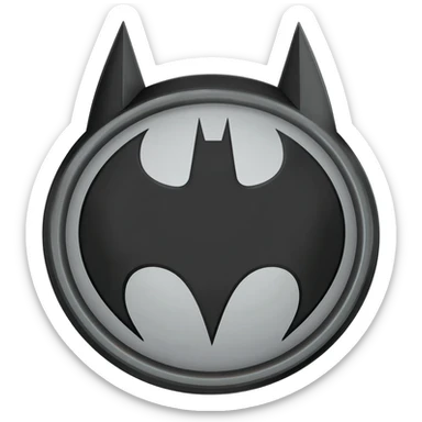 Batman symbol emoji sticker