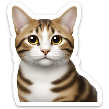 Два кота черный и белый в пятнышку  sticker