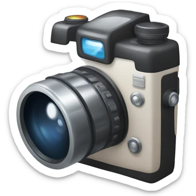 camara con brillitos sticker