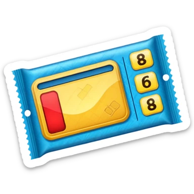 Lottery scratch ticket sticker