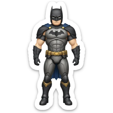caucasian batman full body armour sticker