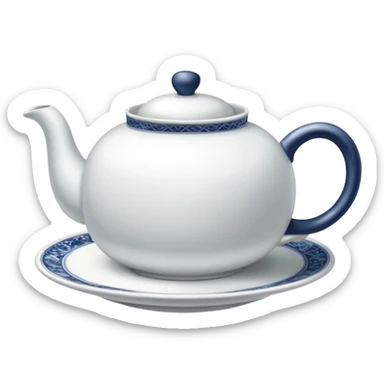 A cup of tea View from above sticker