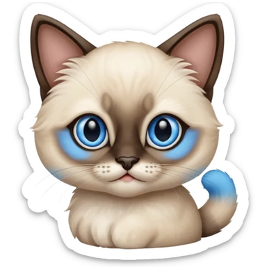 siamese kitten cute sticker
