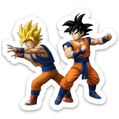 Goku vs hit l'assasin sticker