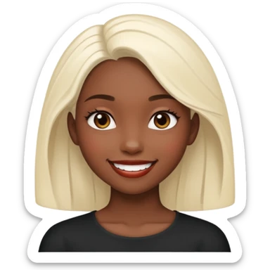 Envy - feeling of discontent at another's advantages or possessions - young plain girl looking sideways at a very pretty black girl  sticker