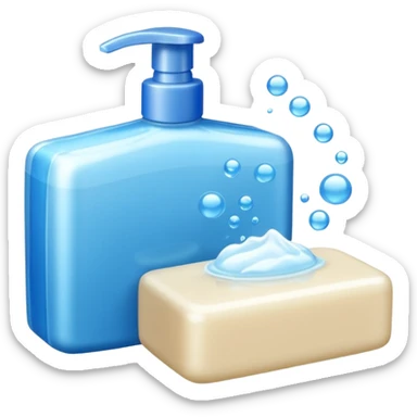 Soap and shampoo sticker