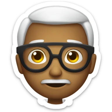 Diablo con lentes sticker