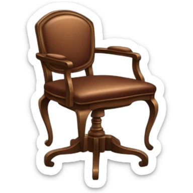 Chair of desk bureautique  sticker