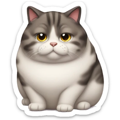 Very fat cat sticker