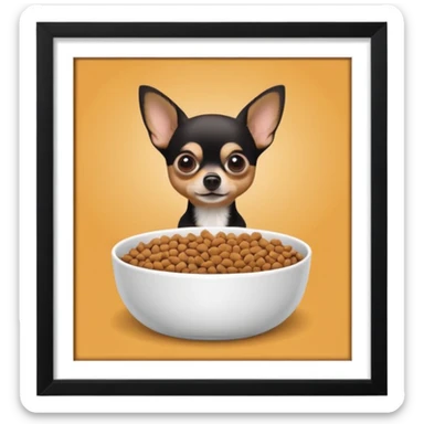 Chihuahua dog food room sticker