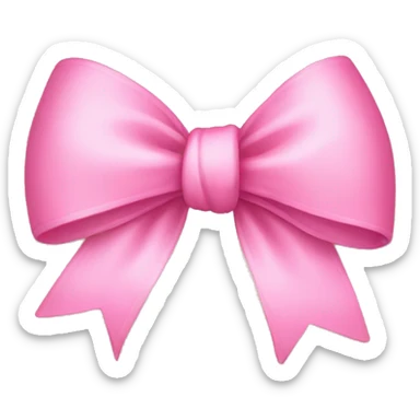 Pretty pink bow sticker