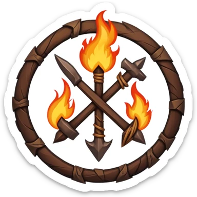 nordic rune fire sticker