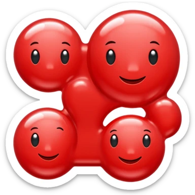 the word SNAFI in bold red bubble letters, red text bubble font, with a glossy shine sticker