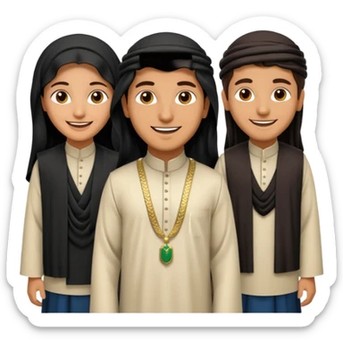 Emoji depicting the people of Saudi Arabia sticker