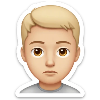concentrating face emoji sticker