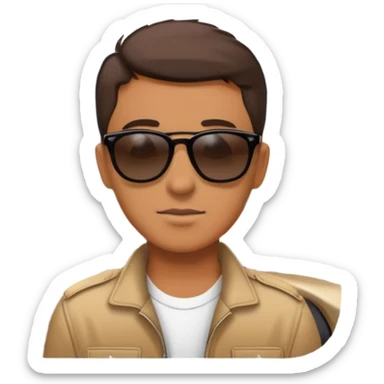 a person outside of a parked car. looking at the open long road with mountains at the fondo  sticker