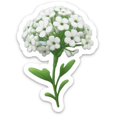 baby’s breath flower sticker